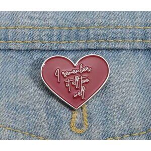 ALL TOO WELL Swiftie Taylor Swift Heart Pin NEW
